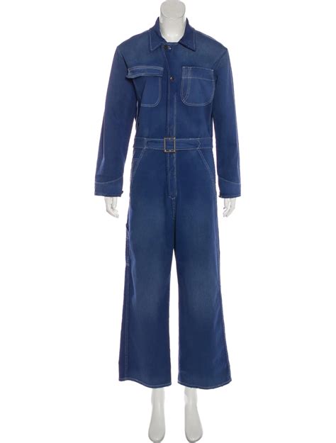 dior denim jumpsuit.